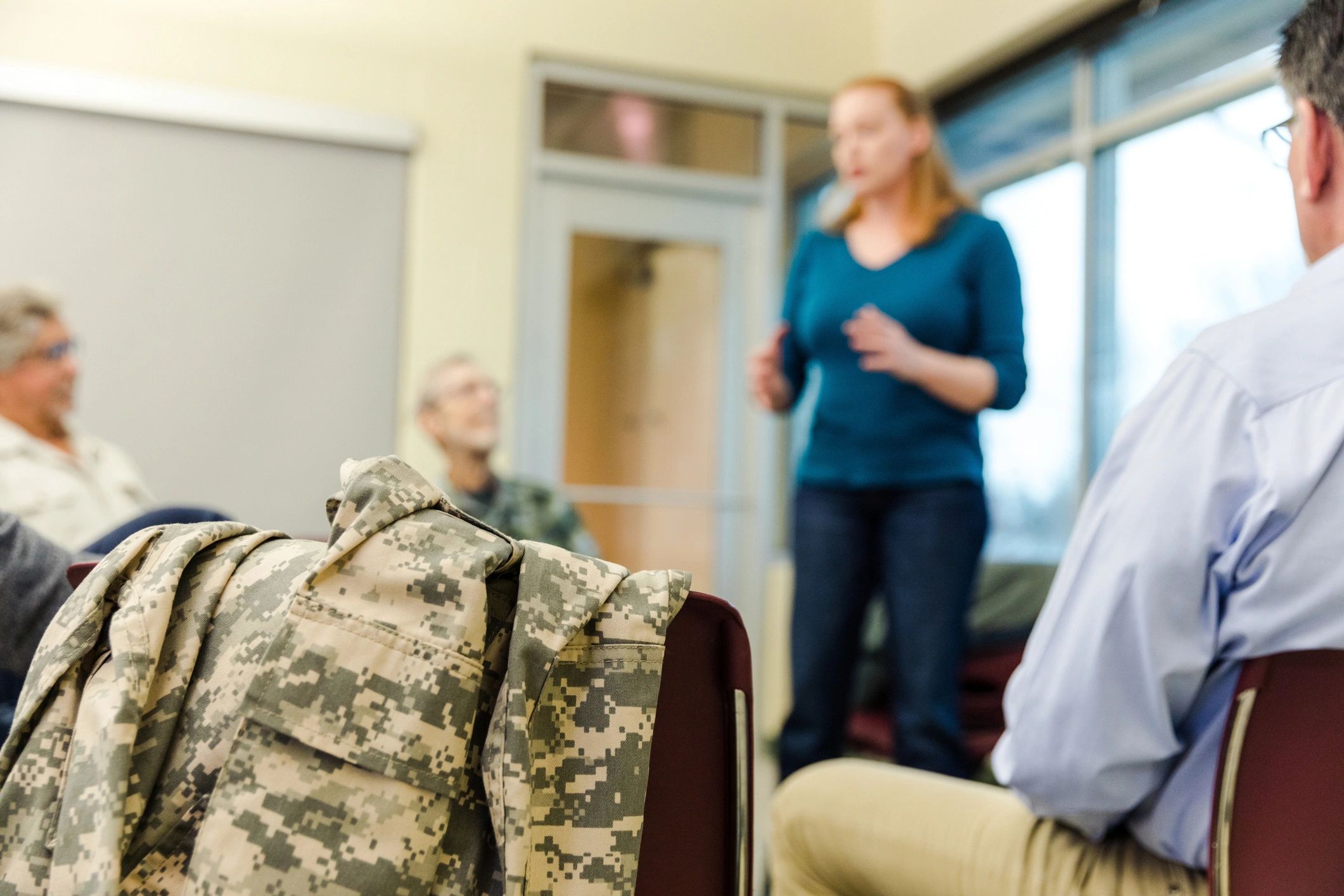 modern defense technology workspace